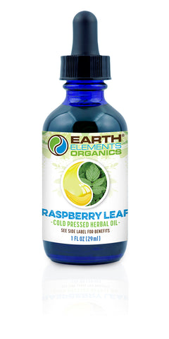 Organic Raspberry Leaf Medicinal Oil - Earth Elements Organics