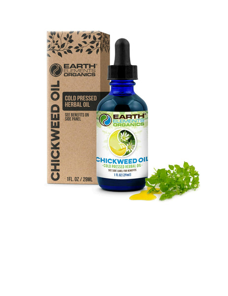 Organic Chickweed Medicinal Oil - Earth Elements Organics