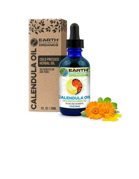 Organic Calendula Medicinal Oil - Earth Elements Organics