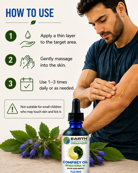 Organic Comfrey Medicinal Oil