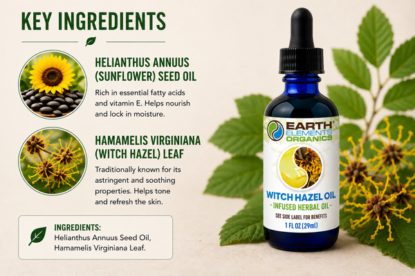 Organic Witch Hazel Medicinal Oil