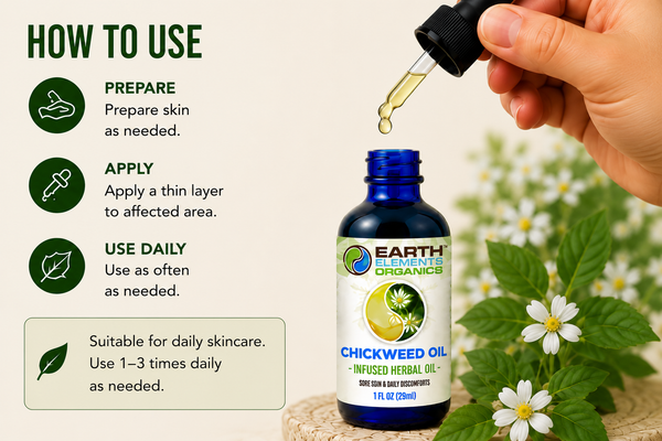 Organic Chickweed Medicinal Oil