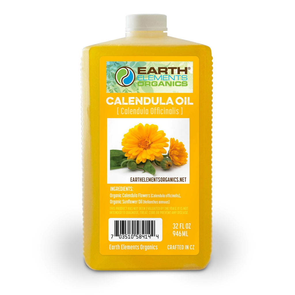 Calendula Oil (100% Organic) - Earth Elements Organics