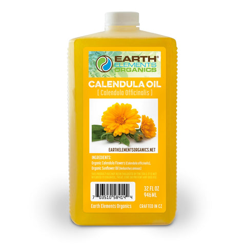Calendula Oil (100% Organic) - Earth Elements Organics