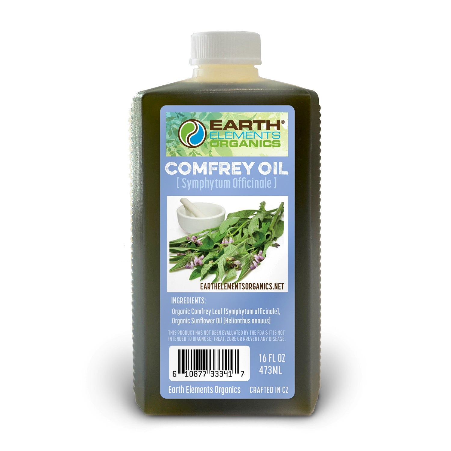 DR. ADORABLE Organic Comfrey Herbal Oil | 100% Pure, Sizes From 1 Oz Up To 1 Gallon